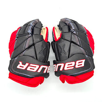Occasion - Bauer Vapor 1X Pro Lite - Gant de hockey Pro Stock - (Noir/Rouge/Blanc)